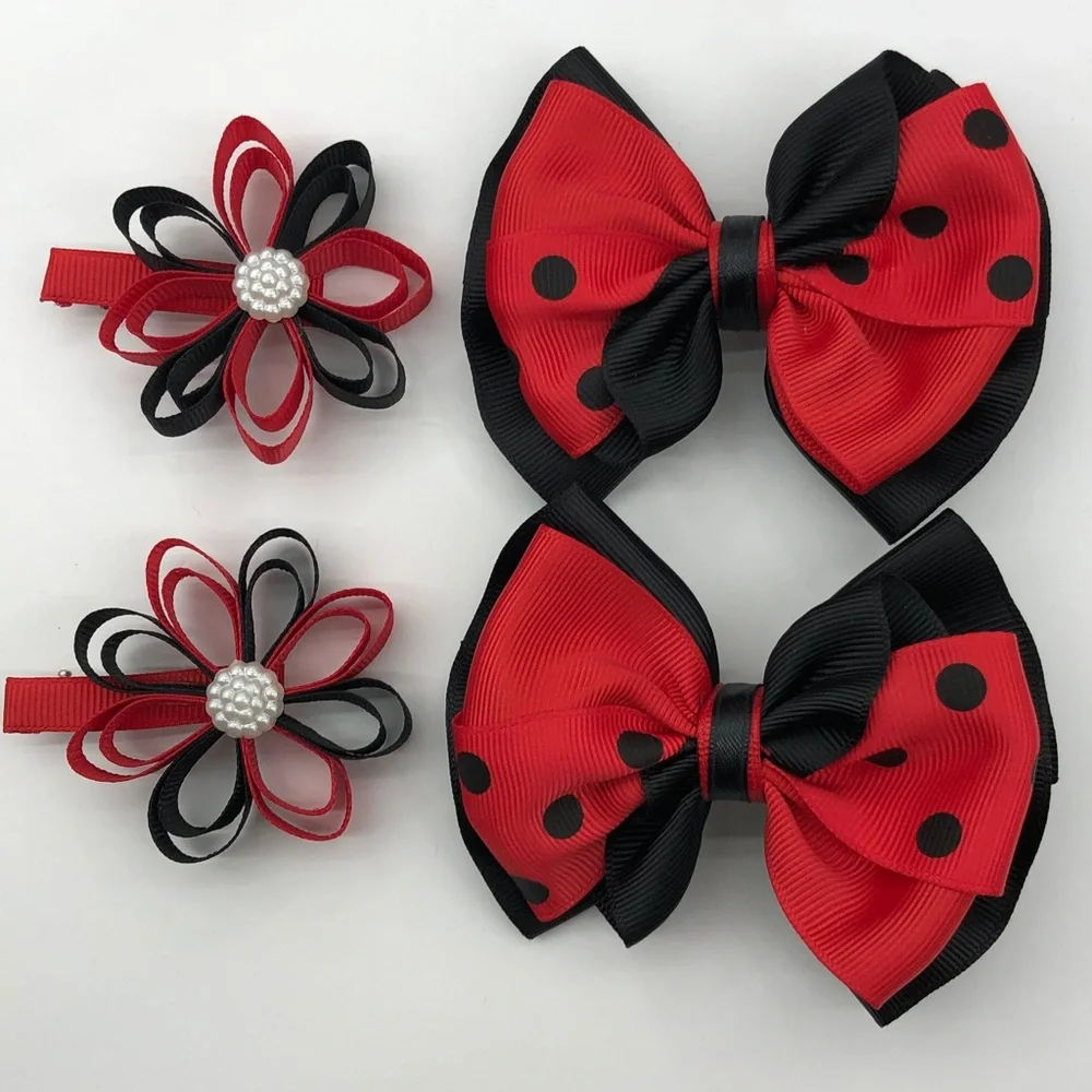 Bows for hair ( set of four)